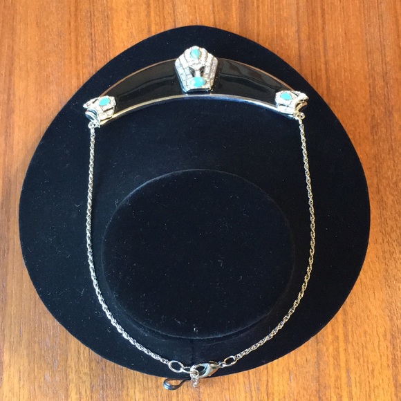 Statement Necklace | Silver & Faux Turquoise - Picture 8 of 13